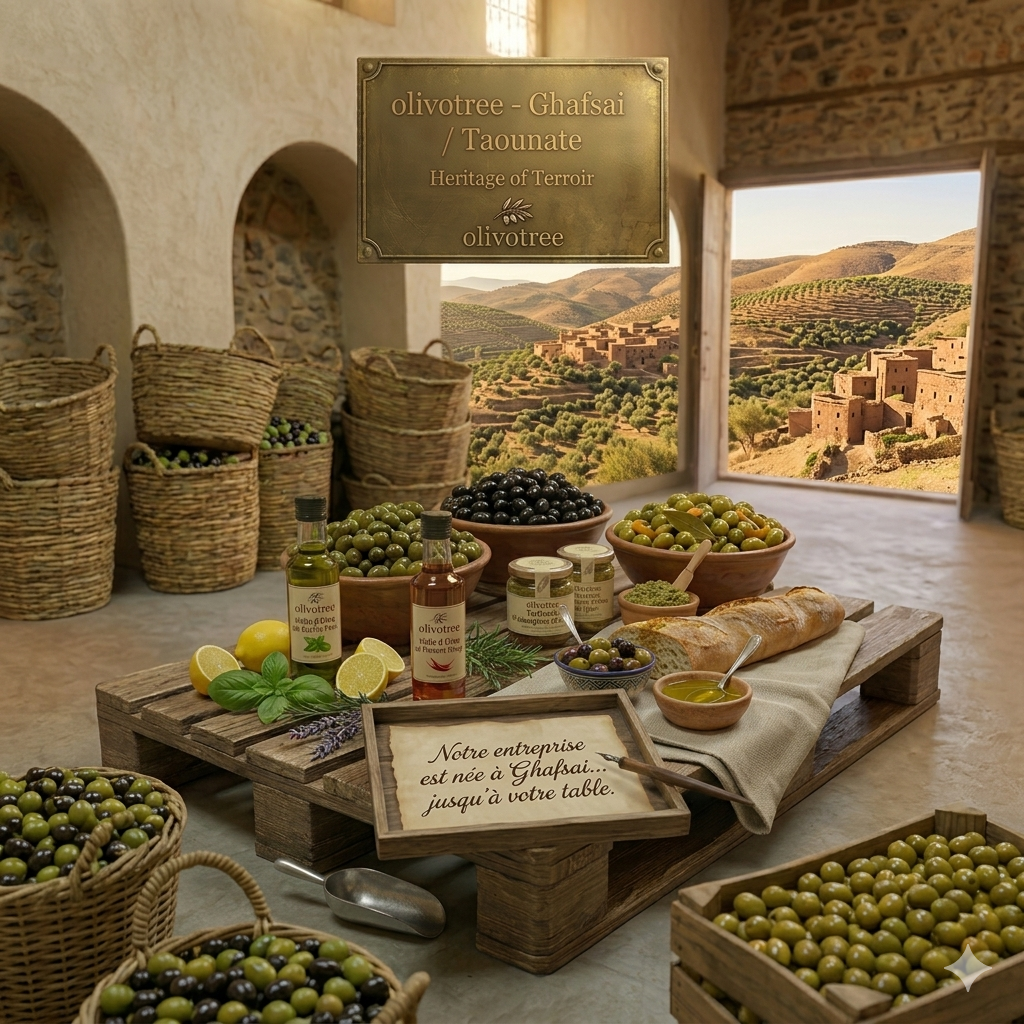 Bouteilles d'huile d'olive Olivotree