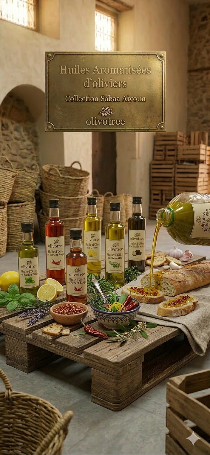 Huile d'olive aromatisée